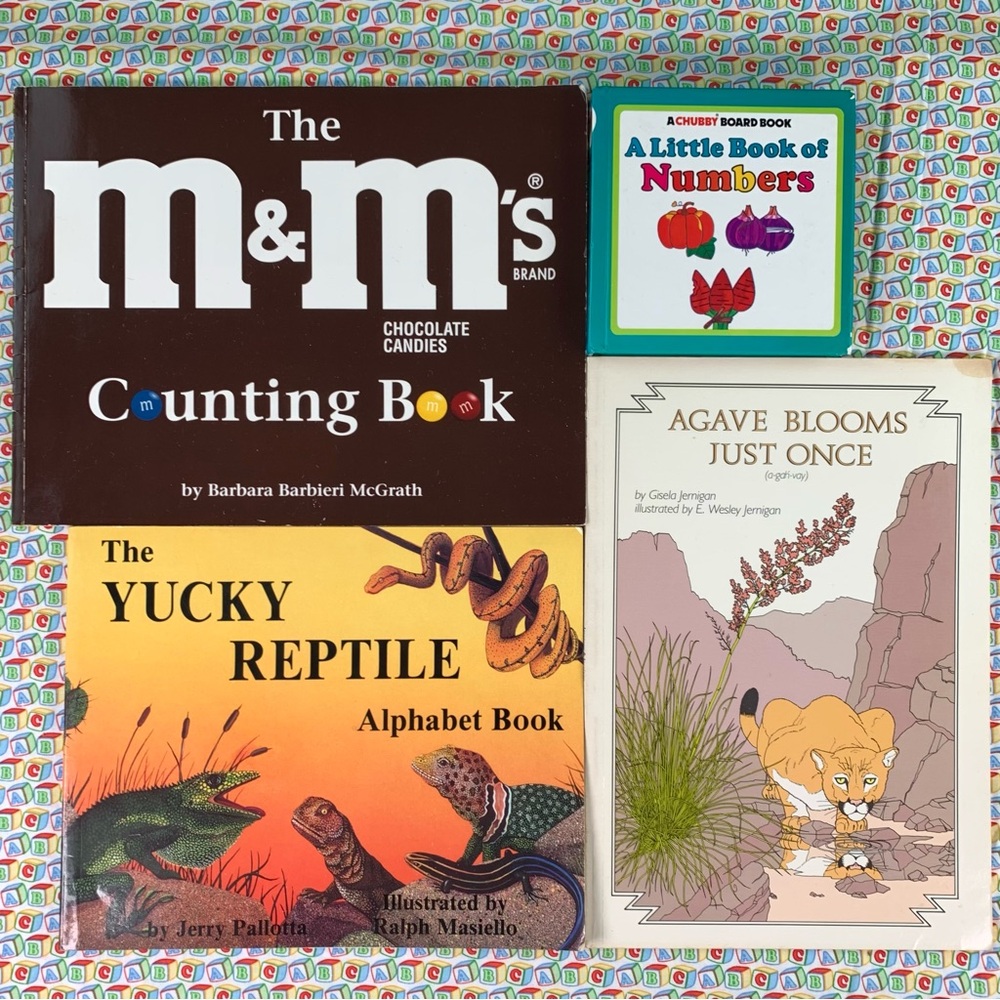 Children's Learning the Alphabet, Numbers and Counting Book Set.